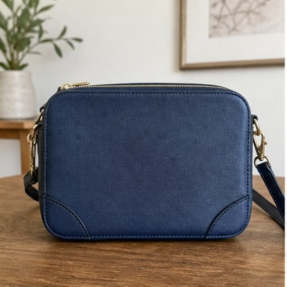 Burgundy Woven Crossbody Bag